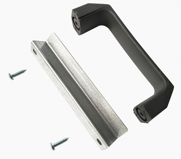 Maniglia lamierino + viteria per coperchio Euro