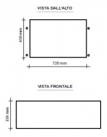 Dolcevitaego dimensioni incasso