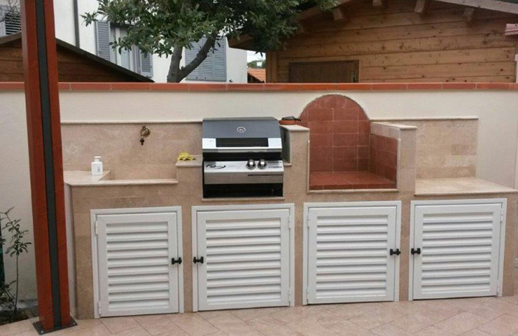 Bbq da incasso / Bbq a gas da incasso