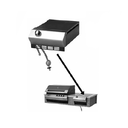 barbecue soluzioni ad incasso Kit sostegni piano cottura e cassetto