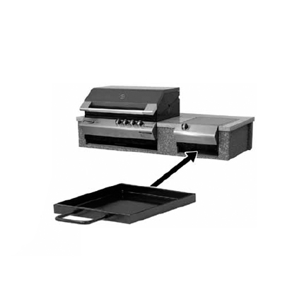 barbecue soluzioni ad incasso Kit sostegni piano cottura e cassetto