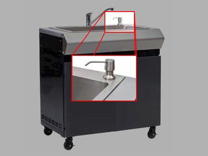 Rubinetto dispenser per sapone liquido - LAVELLO SERIE TURBO CLASSIC