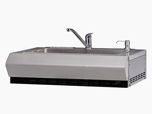 Lavello in acciaio inox da incasso per Turbo